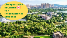 Cheapest MBA in Canada for International Students 2024