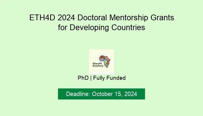 research grants for developing countries