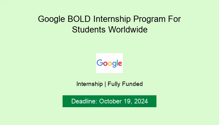 bold internship program